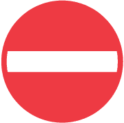 Panneaux d'interdiction